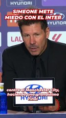 Simeone mete miedo con el Inter a la afición del Atlético de Madrid