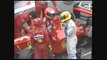 Fórmula 1 2001 - GP da Bélgica - acidente de Luciano Burti, com Cléber Machado (Rede Globo)