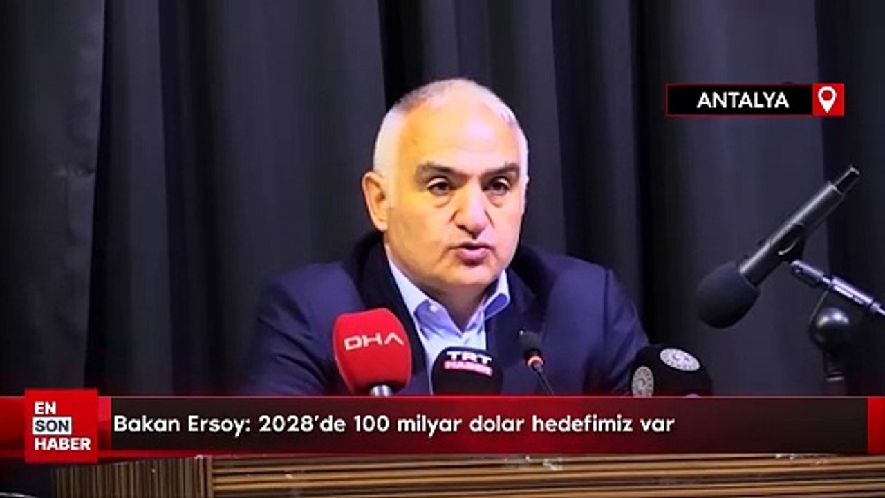 Bakan Ersoy: 2028'de 100 milyar dolar hedefimiz var