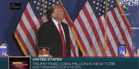 New York judge imposes $364 million fine on former president Donald Trump