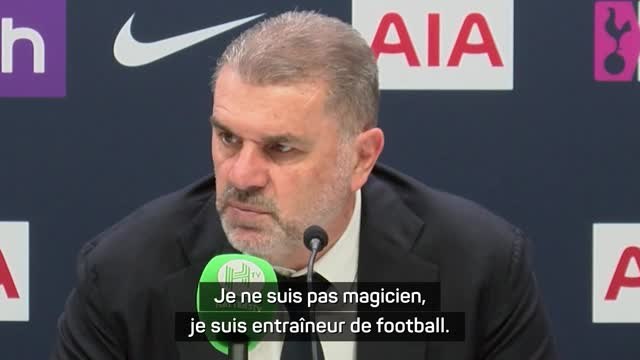 Tottenham - Postecoglou : Je ne suis pas magicien, je suis entraîneur de football