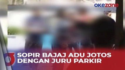 Detik-Detik Sopir Bajaj Adu Jotos dengan Juru Parkir di Kemayoran Berujung Bersimbah Darah