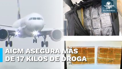 Aseguran más de 17 kilos de cocaína en el AICM; los dueños son israelíes e iban a Alemania