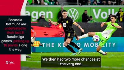 Terzic disappointed with just a point at Wolfsburg