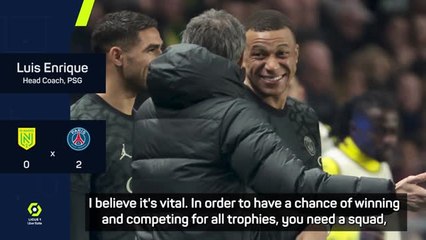 Mbappé on the bench was simply squad rotation - Luis Enrique