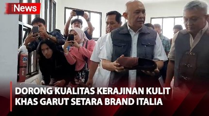 Menkop Teten Masduki Berharap Produk Kerajinan Kulit dari Garut Kuasai Pasar Nasional