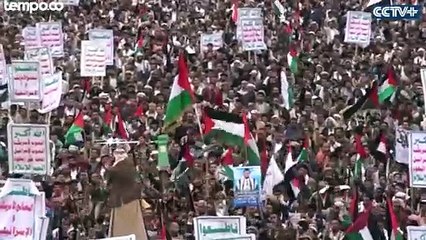 Aksi Protes Warga Yaman Mengecam AS Menyebut Houthi Sebagai Teroris
