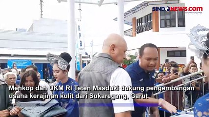 Menkop Teten Masduki Dorong Kualitas Kerajinan Kulit Khas Garut agar Sejajar dengan Brand Italia