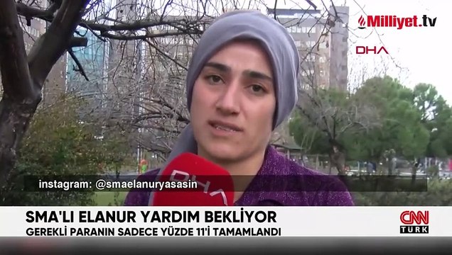 SMA'lı Elanur yardım bekliyor! Gerekli paranın sadece yüzde 11'i tamamlandı