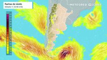 Intensidad de las ráfagas de viento de la Tormenta Tropical 