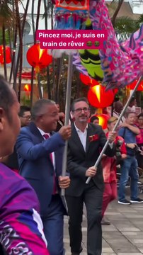 Jérôme Filippini participe à la danse du dragon pendant le nouvel an chinois et déclenche une vague de commentaires bienveillants