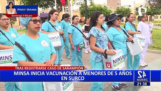 Surco: Minsa inicia vacunación a menores de 5 años tras registrarse caso de sarampión