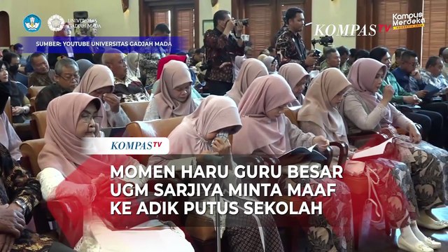 Momen Haru Guru Besar UGM Sarjiya Minta Maaf ke Adik, Rela Putus Sekolah Demi Dirinya