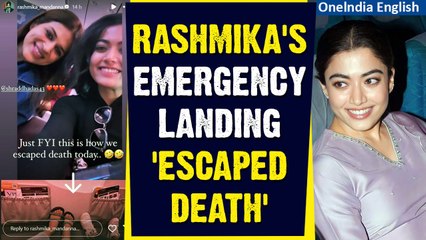 Rashmika Mandanna "Escaped Death" As Flight Makes Emergency Landing | Oneindia News