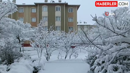 Van'da kar yağışıyla birlikte güzellikler ortaya çıktı