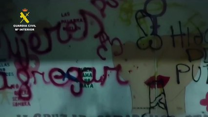 Siete detenidos por realizar pintadas machistas y homófobas en un instituto de Toledo