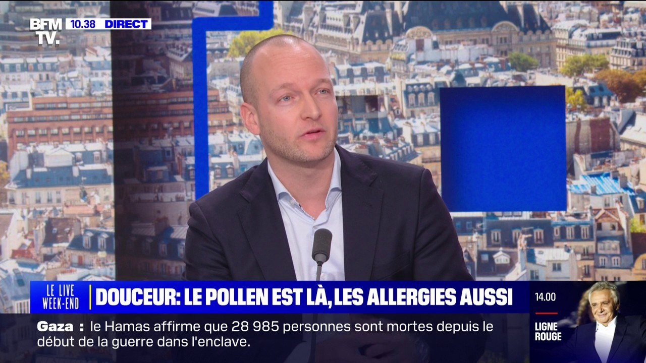 Julien Cottet, spécialiste en allergologie, détaille les symptômes que peuvent provoquer les allergies aux pollens