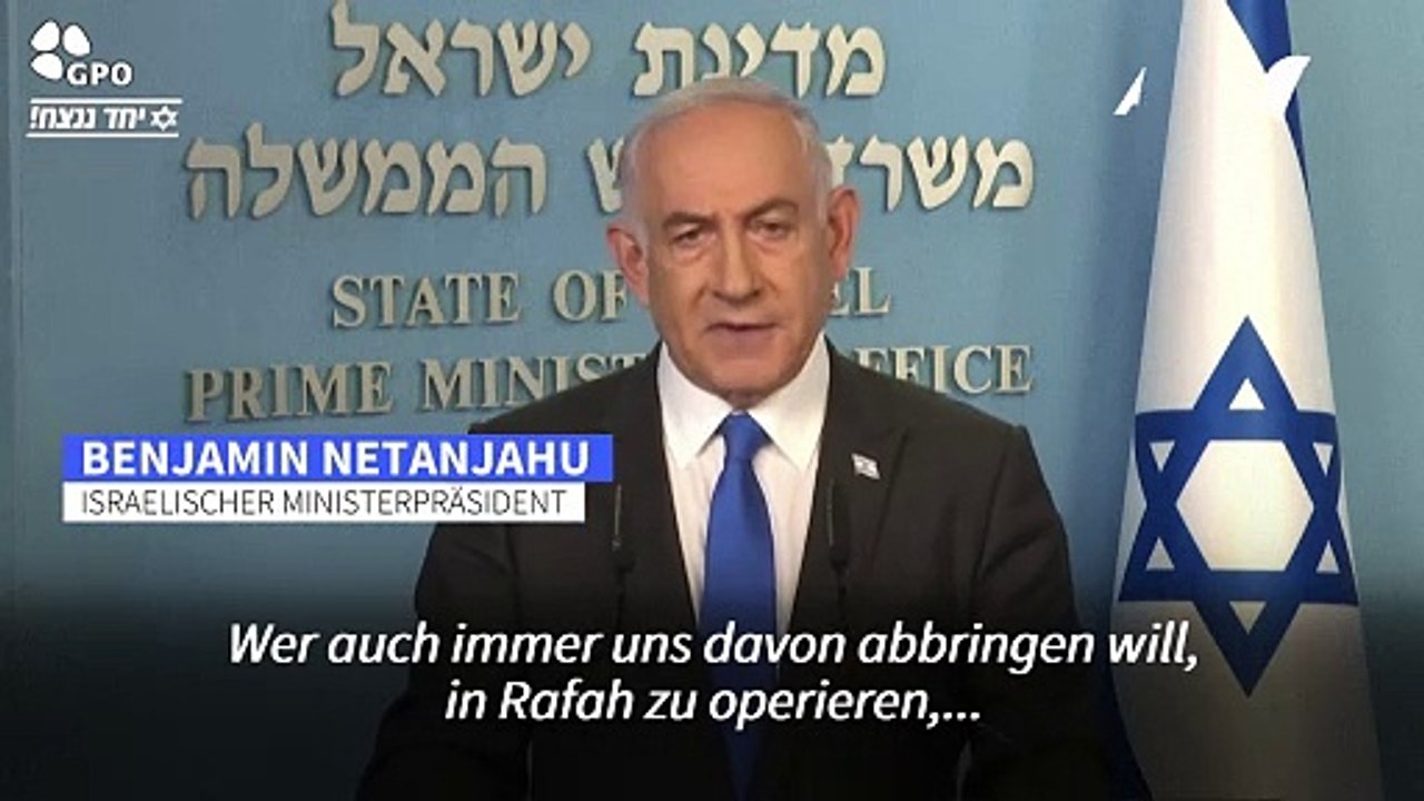 Netanjahu will unbedingt an Rafah-Offensive festhalten