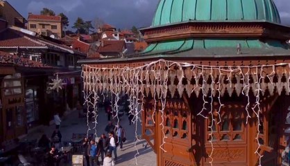 Osmanlı mirası Sebil çeşmesi havadan görüntülendi