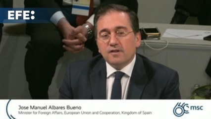 Albares, en Múnich: "Esta escalada de violencia no tiene justificación"