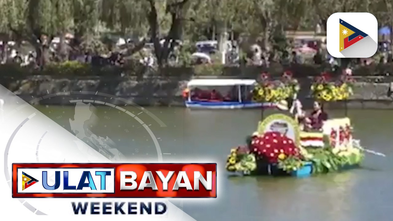 Iba't ibang disenyo ng boat floats, bumida sa 3rd Panagbenga Fluvial Float Parade  sa Baguio City