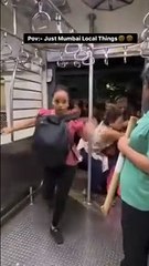 Heure de pointe dans le train en inde