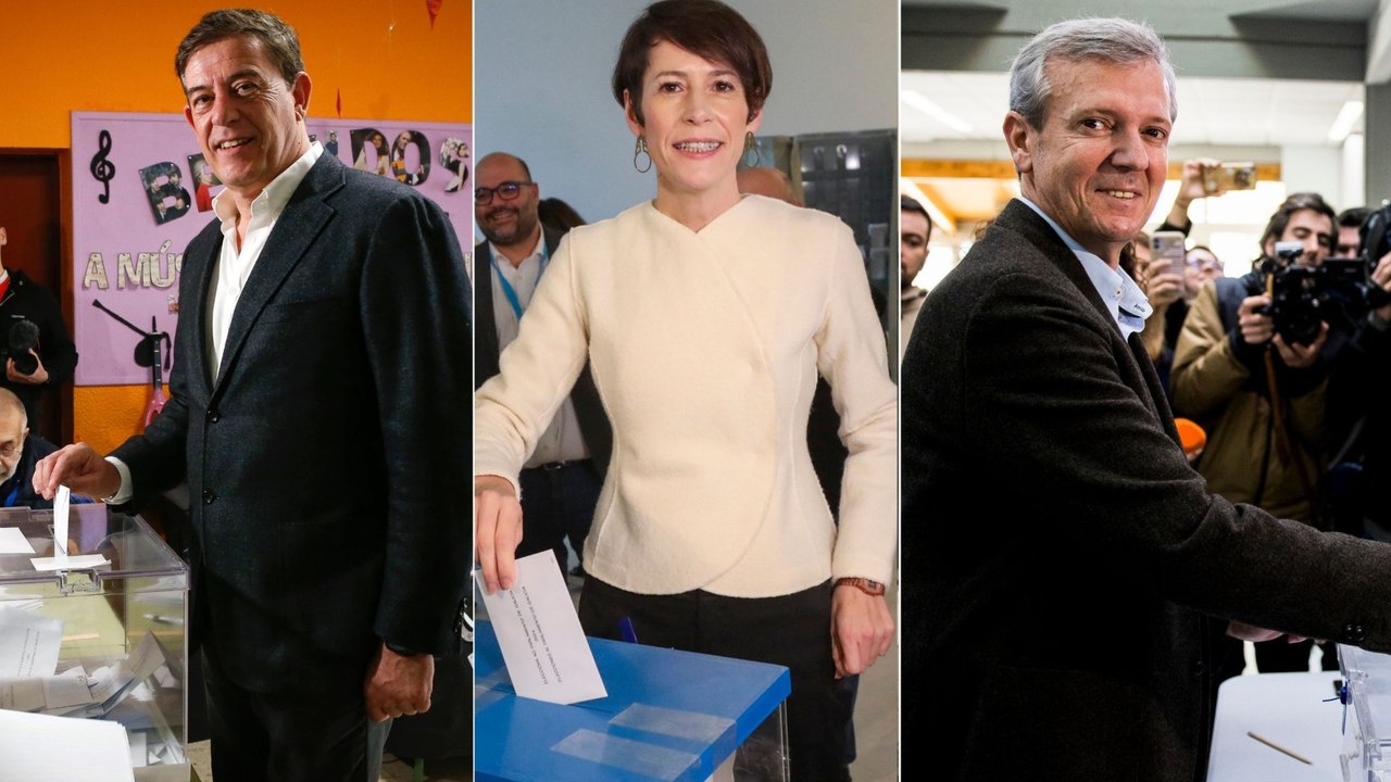 Los principales candidatos a la Xunta votan y llaman a la movilización en las elecciones en Galicia