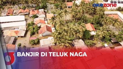 Hari Kedua Banjir di Teluk Naga, Ketinggian Air Masih Mencapai 60 Cm