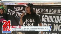 Ilang grupo sa bansa, nagkilos-protesta para ipatigil ang Genocide sa Gaza | 24 Oras Weekend