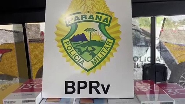 PRE apreende R$ 200 mil em celulares e eletrônicos na PR-323, em Perobal