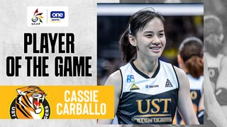 UAAP Player of the Game Highlights: Cassie Carballo orchestrates UST's demolition of NU