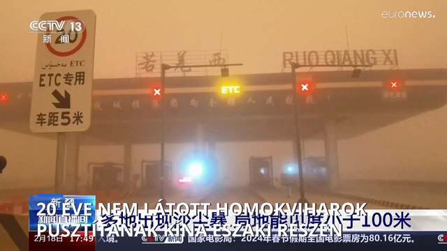 Súlyos homokvihar söpört végig Kína északi részén