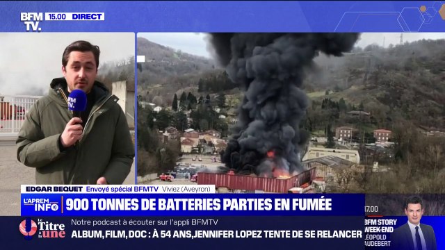 Incendie de batteries de lithium dans l'Aveyron: les analyses sont extrêmement rassurantes , selon le chef du SDIS 12