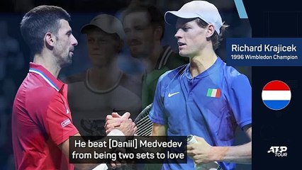 Sinner is a 'future number one' says former Wimbledon champion