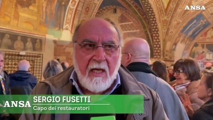 La Maesta' del Cimabue di Assisi torna al suo splendore