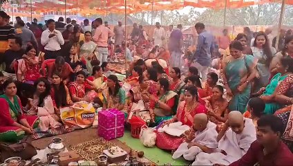 154 युवक-युवतियों का परिचय सम्मेलन, 35 बटुकों ने धारण की जनेऊ