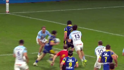 TOP 14 - Essai de Thomas ROZIERE (ASM) - Aviron Bayonnais - ASM Clermont