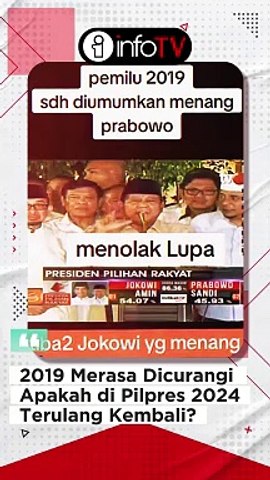 2019 Merasa Dicurangi, Apakah Di Pilpres 2024 Terulang Kembali?