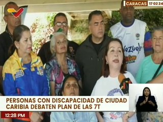 Movimientos sociales y personas con discapacidad debaten Plan 7T-2030 en Caracas