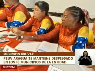 PSUV Aragua inició despliegue con el objetivo de consolidar la agenda de acción por las 7T
