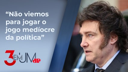 Milei culpa políticos por pobreza elevada na Argentina