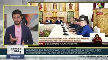 Asamblea Nacional de Venezuela se reunió con representantes de la extrema derecha de la nación