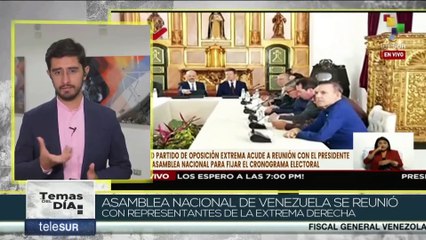 Asamblea Nacional de Venezuela se reunió con representantes de la extrema derecha de la nación