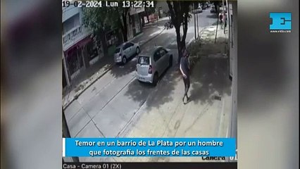 Temor en un barrio de La Plata por un hombre que fotografía los frentes de las casas
