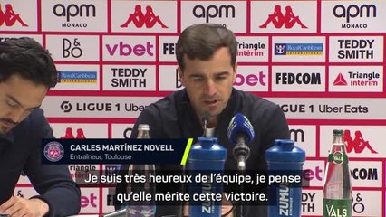 Toulouse - Martínez Novell : “Le match le plus complet de notre saison”