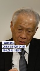 ‘I welcome China’s involvement in global issues’ - Singapore defense minister