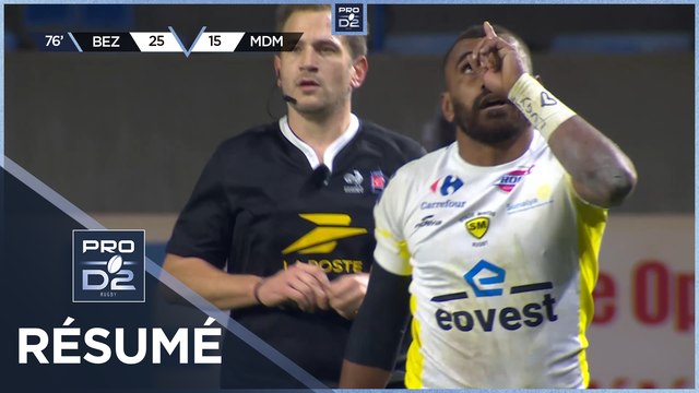 PRO D2 Saison 2023-2024 J20 - Résumé AS Béziers Hérault - Stade Montois Rugby