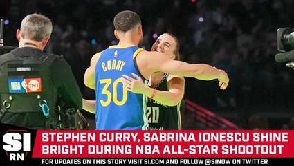 Stephen Curry and Sabrina Ionescu Create Moment with NBA All-Star Shootout