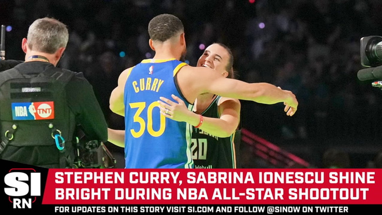 Stephen Curry and Sabrina Ionescu Create Moment with NBA All-Star Shootout