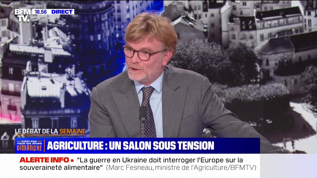 Agriculture: "Quand on donne 3 milliards d'euros à l'Ukraine, ce n'est pas que pour l'Ukraine", affirme Marc Fesneau